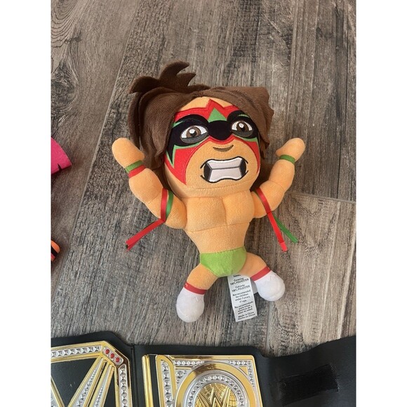 WWE Macho Man Randy Savage Ultimate Warrior Plush WWE Undisputed Champion BELT - Picture 4 of 11
